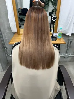 ⭐️ブリーチ毛専用⭐️髪質改善ストレート(酸性縮毛矯正)➕髪質改善ケラチントリートメント⭐️(カット込)