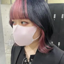 【🪩簡単垢抜け🪩】インナーカラー(ブリーチ込)+2stepトリートメント