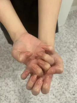 ハンドワンカラーorラメグラ🤍オフケア込み