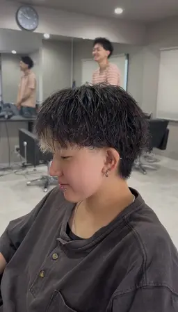 men's hairデザインカラー(ブリーチ×2)
