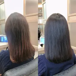 ✨【髪質改善効果で柔らかストレートに⭕️】カット+縮毛矯正+トリートメント◎