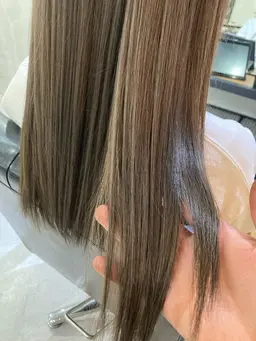 【朝からまとまる髪へ】 カット+縮毛矯正+水素トリートメント