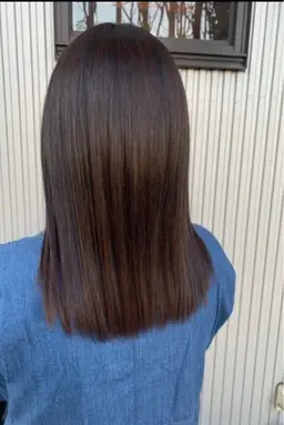 <<ミニモ初回限定🔸>>カット✂️+ストレートパーマ+艶トリートメント✨ロング料金+¥1100〜