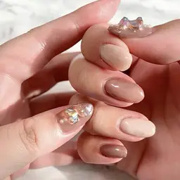 【オフ込み】シンプルアート（ラメ・カラグラ、ワンカラー複数）＋1ポイントパラジェル有料変更可【オフ無料】