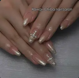 ラメグラデーションネイル❣️ハードジェル無料