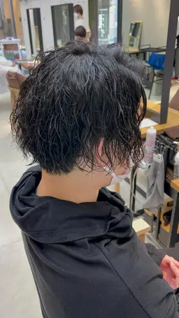 似合わせメンズカット+ツイストパーマ