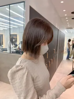 ご新規様限定韓国おくれ毛or前髪カット+艶カラー🩵+補修トリートメント✨【韓国顔周り】