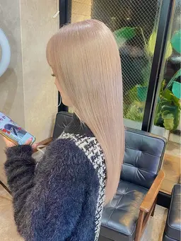 【🌷RIENS式髪質改善🌷】酸性ストレート➕カラー➕カット➕トリートメント