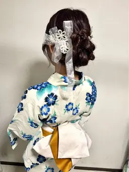 淀川花火10月18日浴衣レンタル1泊2日(着付ヘアセット込)11時～17時迄＊別途保証金2000円