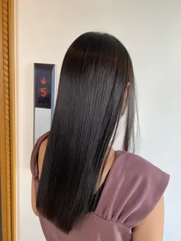 炭酸シャンプー＋超人気髪質改善カラー＋美髪トリートメント　ロング料金＋¥1100 髪質改善トリートメント変更＋¥2200