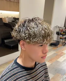 メンズカット＋ツイストスパイラルパーマ