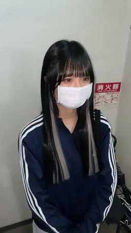 ブリーチなしワンカラー🎨➕エクステ80枚！