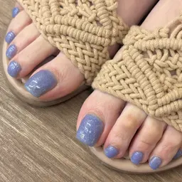 🦋【フットネイル 】/オフなし/ケア込み◎/マグネットorワンカラーネイル