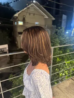 🍒ミニモ限定🍒【ハイライトブリーチ💥➕オンカラー🤎】