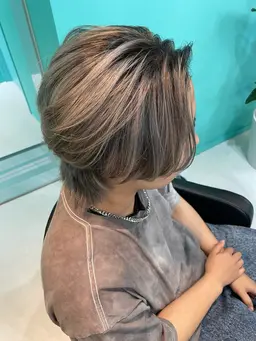 【メンズ限定リタッチ3cm以内】メンズカット＋ダブルカラー(ブリーチあり/なし)＋艶☆☆髪質改善TR