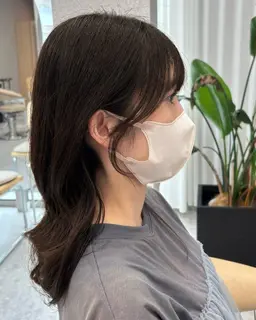 盛れる前髪顔周りカット✂︎