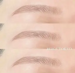 3DブロウWAX  黄金比　　メイク付き