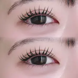 (期間限定価格)最新アンドヘルシー⭐️LEDマツエク➕パーマ🆕140本✨ +¥700で160本に変更可能