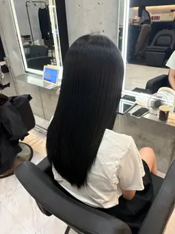 ロングカット練習モデル【5センチ以内】　　　シャンプーブロー込