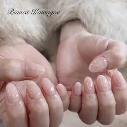 《2/15~17来店限定》【オフ有り】ハンドワンカラーorグラデーションネイル🩵川越/本川越/パラジェル/バイオジェル