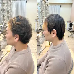 12月限定【✖️でも可能土日もオッケー18時半限定クーポン】縮毛矯正➕メンズカット7700