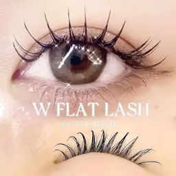 💎 【LEDマツエク】Wフラットラッシュ160本