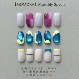 【オフなし】ネイルアート🎨持ち込みデザイン可能🙆‍♀️(デザイン両手4本まで💅🏻)