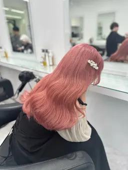 【🥀明るめしたい方🥀】ケアブリーチトリプルカラー➕オリジナルトリートメント➕コテ巻き🐑🍑