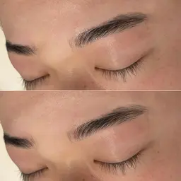 \ 毛流れパーマ/ メンズ新規様限定　ハリウッドブロウリフト＋ワックス脱毛＋仕上げメイク　¥7700→¥5400