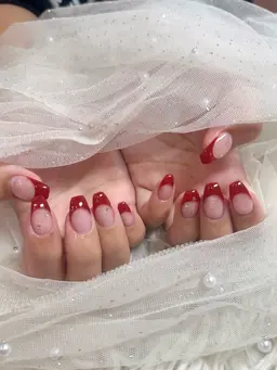 【ジェルオフあり】 フレンチネイル