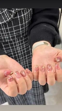 【オフなし】90分ニュアンスネイルアートし放題※時間内でできるデザイン(手書きアート3本目安)