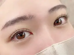 【まつパ上】【眉美人】上まつげパーマ➕美眉毛スタイリング