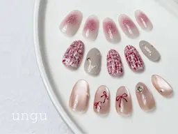 【🎄クリスマス特別メニュー🎁】ネイル定額デザイン✖️似合わせまつ毛パーマ     同時でできちゃうクーポン