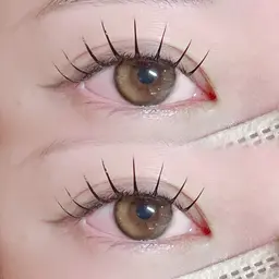 人気No.1下がりまつ毛の方必見！！✨️Lカール×LEDグルー ✨️90分コース！初回オフ無料