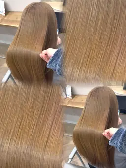 【ミニモ学割】赤みゼロ透明感ベージュ（ブリーチあり）9500円