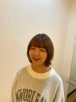 顔周り縮毛矯正➕前髪カット