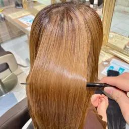 ＼＼ブリーチ毛対応／／　酸性縮毛矯正+トリートメント