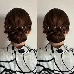 浴衣着付け+ヘアセット🎐✨