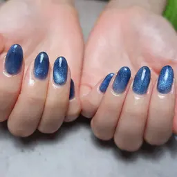 (10本ジェルオフあり)シンプルデザイン※ラメ・マグネットネイル