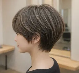 ✨️シンプルに美しく✨️ハイライト➕ワンカラー 白髪ぼかし/メッシュ/デザインカラー/シルバーメッシュ