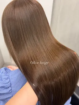 艶髪ワンカラー＋ストレートorコテ巻き仕上げ🎀