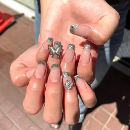 Designコース🦋持ち込み◎アート4本＋パーツ乗せ放題☑️