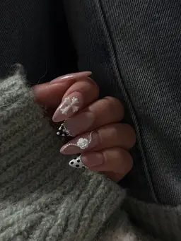 お任せデザイン💎🫧【ワンホンネイル・海外風】【ロングネイルのみ】長さ足りない方はチップ付けます☆1本¥300