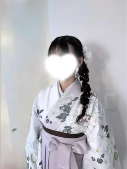 卒業式💐袴 着付け➕ヘアセット♡早朝予約🙆🏻‍♀️