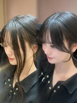 【ミニモセール❣️お悩み解決・話題の前髪矯正❣️】前髪縮毛矯正+カット＋トリートメント