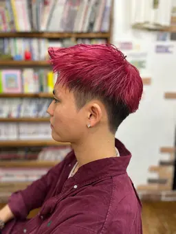 【ダブルカラー】メンズカット＋ケアブリーチ２回＋カラー＋クイックスパ＋シャンプー