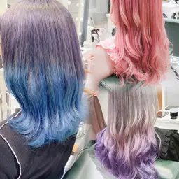 🫧🩵デザインカラークーポン🩵🫧全頭ブリーチ＋毛先ブリーチ1回プラスグラデーションカラー＋うる艶トリートメント