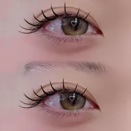 期間限定！ダブルフラットラッシュ80束/アイシャンプー付き♪束感コーティング仕上げ