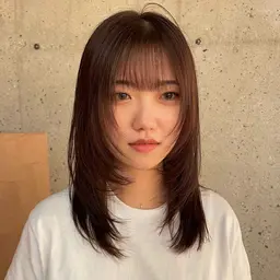 🌼平日限定クーポン🌼似合わせ韓国レイヤーカット+うる艶プレミアムカラー🪄