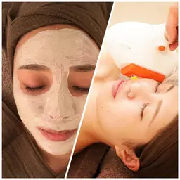 【角質毛穴集中ケア】光フェイシャル+ピーリング １２０分 ￥17580→￥11000